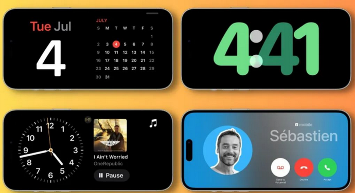 望都苹果手机维修分享iOS17横屏充电待机显示有什么好处 