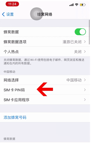 望都苹果14维修网分享如何给iPhone14的SIM卡设置密码 