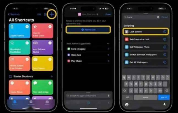 望都苹果14锁屏维修店分享iPhone14升级iOS16.4后如何创建锁屏快捷方式 