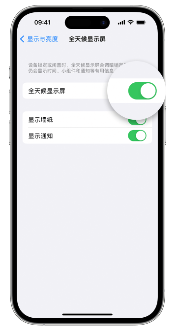 望都苹果14维修店分享如何自定义 iPhone 14 Pro 常亮显示屏 