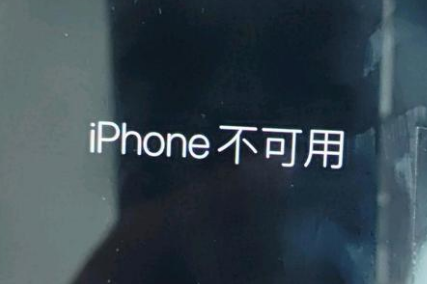 望都苹果服务网点分享锁屏界面显示“iPhone 不可用”如何解决 